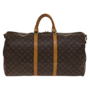 LOUIS VUITTON Monogram Keepall Bandouliere 55 Boston Bag M41414 LV Auth 136135-2