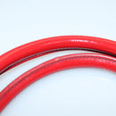 PRADA Hand Bag Safiano leather 2way Red Gold Auth 136147-7