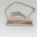 Salvatore Ferragamo Vala Hand Bag Leather 2way Pink Gold Auth 136148-5