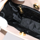 Salvatore Ferragamo Vala Hand Bag Leather 2way Pink Gold Auth 136148-20