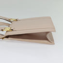 Salvatore Ferragamo Vala Hand Bag Leather 2way Pink Gold Auth 136148-3