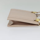 Salvatore Ferragamo Vala Hand Bag Leather 2way Pink Gold Auth 136148-4