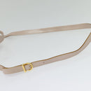 Salvatore Ferragamo Vala Hand Bag Leather 2way Pink Gold Auth 136148-8