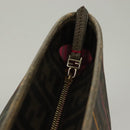 FENDI Zucca Canvas Tote Bag Brown Black Auth 136151-10