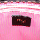 FENDI Zucca Canvas Tote Bag Brown Black Auth 136151-18