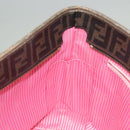 FENDI Zucca Canvas Tote Bag Brown Black Auth 136151-20