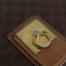 CELINE Macadam Canvas Shoulder Bag PVC Leather Brown Gold Auth 136153-14