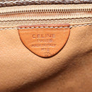 CELINE Macadam Canvas Shoulder Bag PVC Leather Brown Gold Auth 136153-16