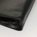 Salvatore Ferragamo Chain Shoulder Bag Leather Black Gold Auth 136157-16