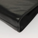 Salvatore Ferragamo Chain Shoulder Bag Leather Black Gold Auth 136157-9