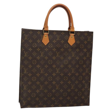 LOUIS VUITTON Monogram Sac Plat Hand Bag M51140 LV Auth 136168