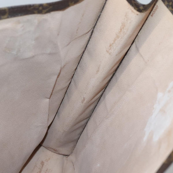 LOUIS VUITTON Monogram Sac Plat Hand Bag M51140 LV Auth 136168