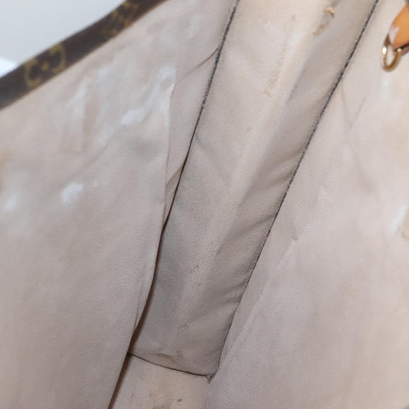 LOUIS VUITTON Monogram Sac Plat Hand Bag M51140 LV Auth 136168