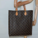 LOUIS VUITTON Monogram Sac Plat Hand Bag M51140 LV Auth 136168-19
