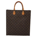 LOUIS VUITTON Monogram Sac Plat Hand Bag M51140 LV Auth 136168-13