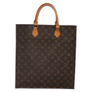 LOUIS VUITTON Monogram Sac Plat Hand Bag M51140 LV Auth 136168-2
