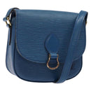 LOUIS VUITTON Epi Saint Cloud PM Shoulder Bag Blue M52195 LV Auth 136174-1