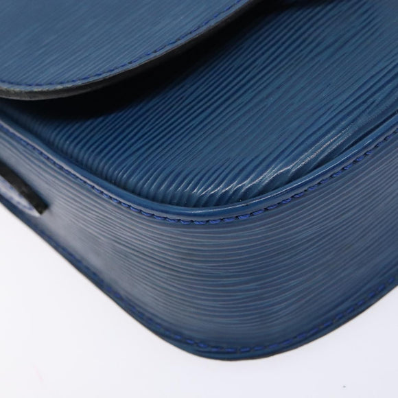 LOUIS VUITTON Epi Saint Cloud PM Shoulder Bag Blue M52195 LV Auth 136174