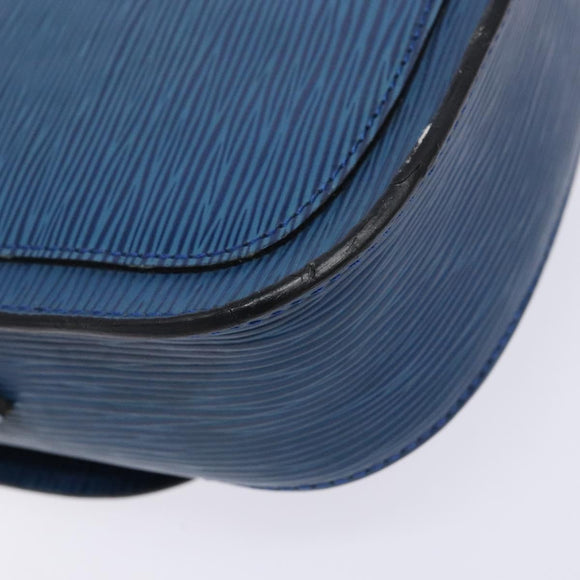 LOUIS VUITTON Epi Saint Cloud PM Shoulder Bag Blue M52195 LV Auth 136174