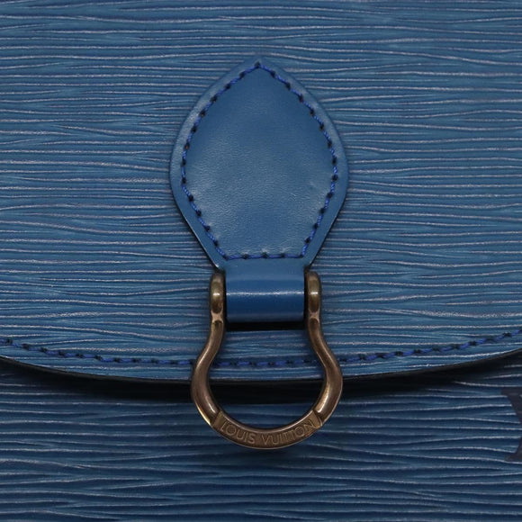 LOUIS VUITTON Epi Saint Cloud PM Shoulder Bag Blue M52195 LV Auth 136174