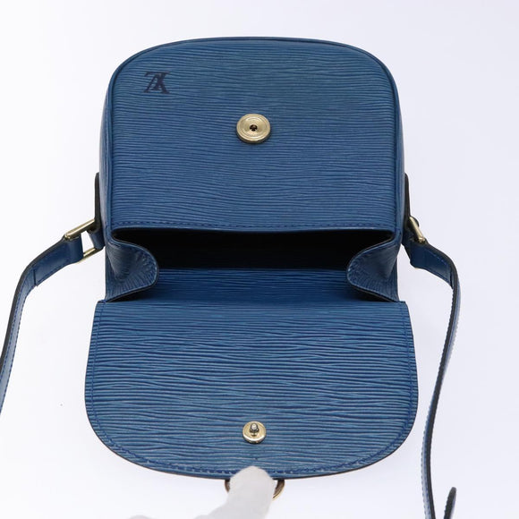 LOUIS VUITTON Epi Saint Cloud PM Shoulder Bag Blue M52195 LV Auth 136174