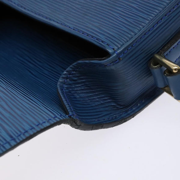 LOUIS VUITTON Epi Saint Cloud PM Shoulder Bag Blue M52195 LV Auth 136174