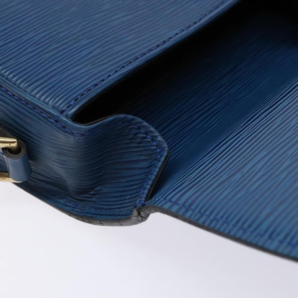 LOUIS VUITTON Epi Saint Cloud PM Shoulder Bag Blue M52195 LV Auth 136174