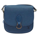 LOUIS VUITTON Epi Saint Cloud PM Shoulder Bag Blue M52195 LV Auth 136174-13