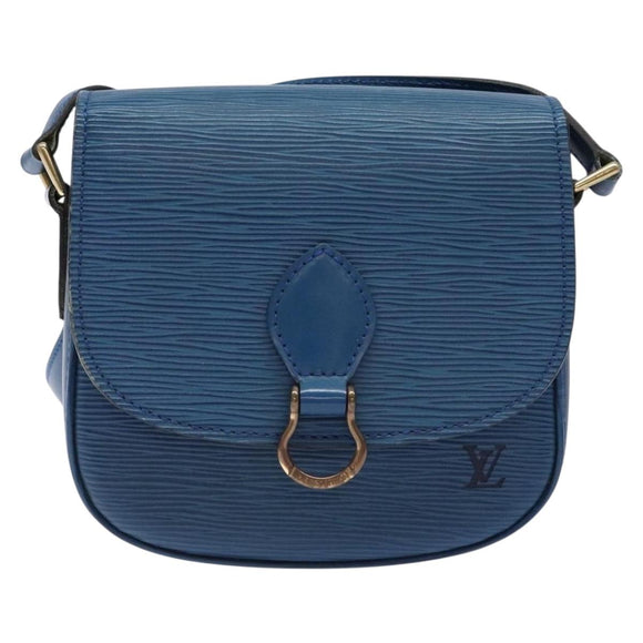 LOUIS VUITTON Epi Saint Cloud PM Shoulder Bag Blue M52195 LV Auth 136174