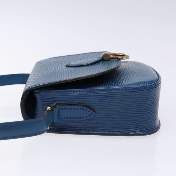 LOUIS VUITTON Epi Saint Cloud PM Shoulder Bag Blue M52195 LV Auth 136174