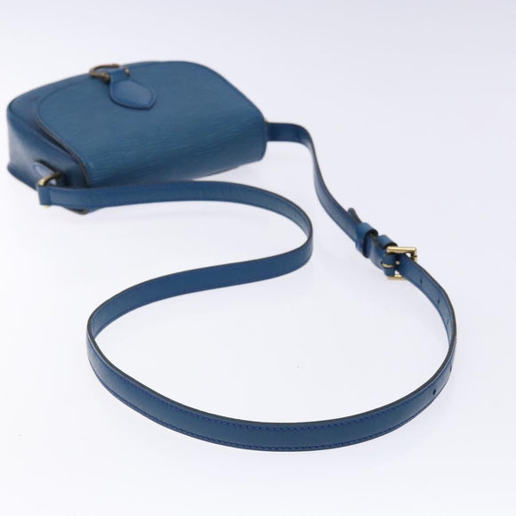 LOUIS VUITTON Epi Saint Cloud PM Shoulder Bag Blue M52195 LV Auth 136174