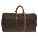 LOUIS VUITTON Monogram Keepall 55 Boston Bag M41424 LV Auth 136180-1