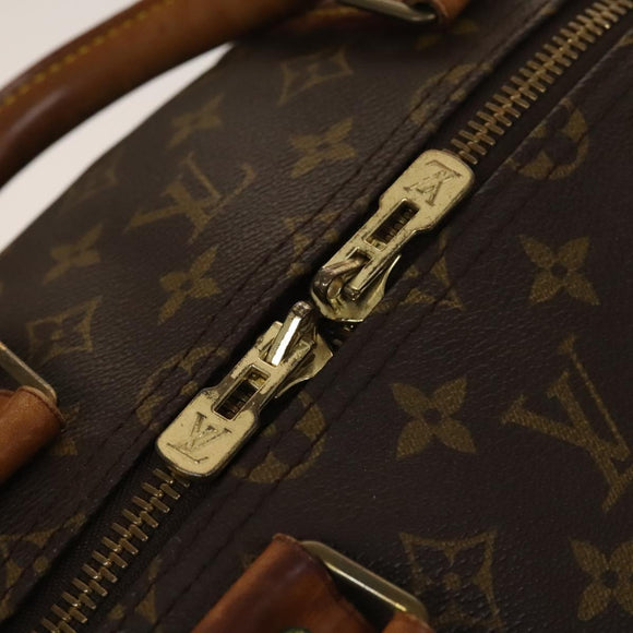 LOUIS VUITTON Monogram Keepall 55 Boston Bag M41424 LV Auth 136180