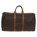 LOUIS VUITTON Monogram Keepall 55 Boston Bag M41424 LV Auth 136180-2