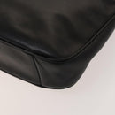 GUCCI Bamboo Shoulder Bag Leather 2way Black Gold 001 1781 1638 Auth 136183-17