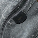 GUCCI Bamboo Shoulder Bag Leather 2way Black Gold 001 1781 1638 Auth 136183-19