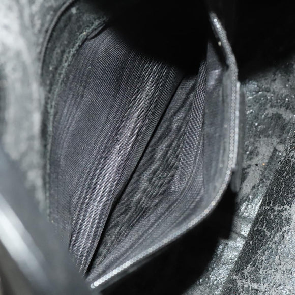 GUCCI Bamboo Shoulder Bag Leather 2way Black Gold 001 1781 1638 Auth 136183