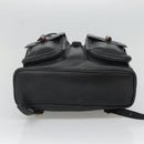 GUCCI Bamboo Backpack Leather Black Gold 003 2058 0016 Auth 136184-5