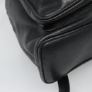 GUCCI Bamboo Backpack Leather Black Gold 003 2058 0016 Auth 136184-17