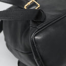 GUCCI Bamboo Backpack Leather Black Gold 003 2058 0016 Auth 136184-18