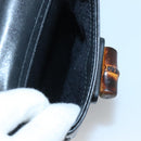 GUCCI Bamboo Backpack Leather Black Gold 003 2058 0016 Auth 136184-23