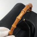 GUCCI Bamboo Backpack Leather Black Gold 003 2058 0016 Auth 136184-7
