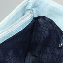 Christian Dior Canage Hand Bag Denim Light Blue Silver Auth 136187-19