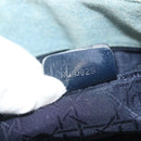 Christian Dior Canage Hand Bag Denim Light Blue Silver Auth 136187-12