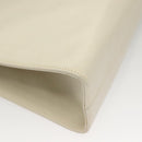 Salvatore Ferragamo Chain Gancini Shoulder Bag Leather White Gold Auth 136190-12