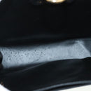 Salvatore Ferragamo Chain Gancini Shoulder Bag Leather White Gold Auth 136190-18