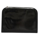 Salvatore Ferragamo Chain Gancini Bag Patent leather Black Gold Auth 136191-3
