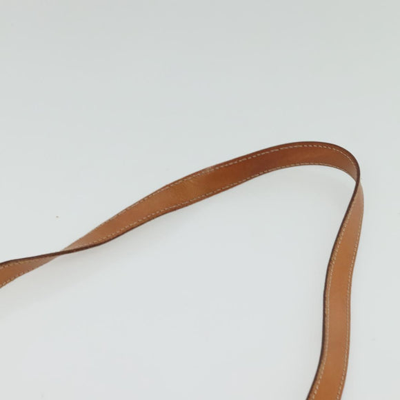 CELINE Macadam Canvas Hand Bag PVC 2way Beige Gold Auth 136202