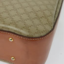 CELINE Macadam Canvas Hand Bag PVC 2way Beige Gold Auth 136202-19