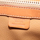 CELINE Macadam Canvas Hand Bag PVC 2way Beige Gold Auth 136202-22